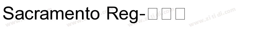 Sacramento Reg字体转换